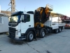 Autocarri VOLVO con gru fm 500 cassone 640